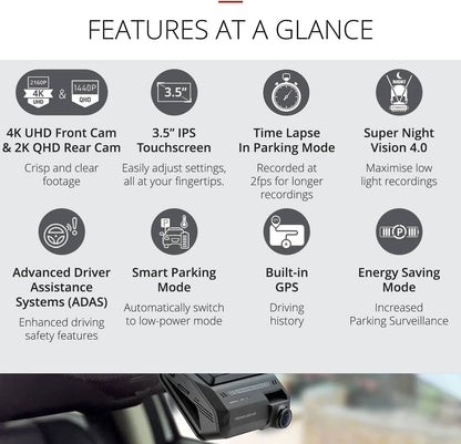 Thinkware ARC 900 Front and Rear Dash Cam