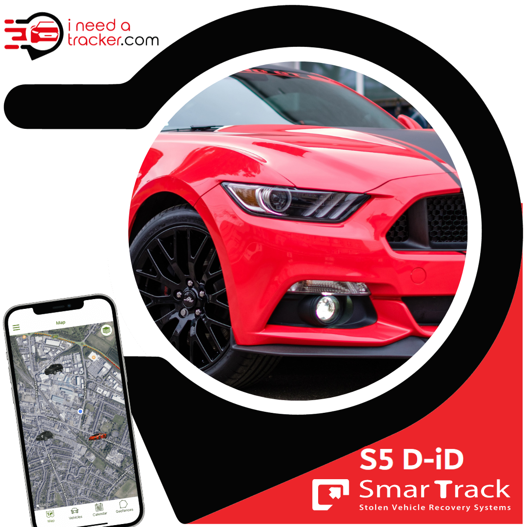 SmarTrack S5 D-iD in gallery position 1 highlighting smartphone driver ID and advanced vehicle GPS tracking system