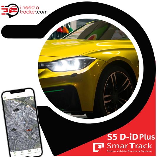 SmarTrack S5 D-iD Plus in gallery position 1 showing Thatcham-approved tracker with UK-wide mobile setup and monitored recovery